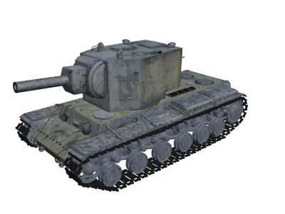 KV-2 Kliment Voroshilov - 2 tank 3D model