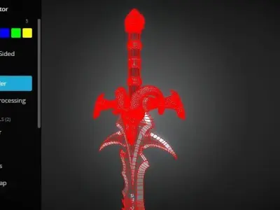 Frostmourne sword of lord 3D model