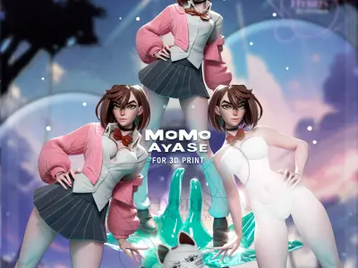 Momo Ayase from DanDaDan Commercial Package 3D print model