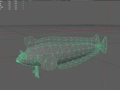 Gunnel Low-poly 3D model