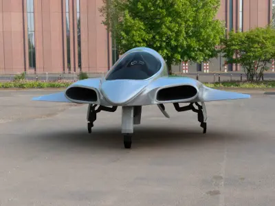 Futuristic Aircraft Transport 3D model