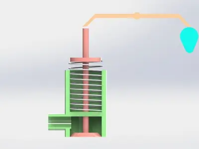 Valves Mechanism Free 3D model