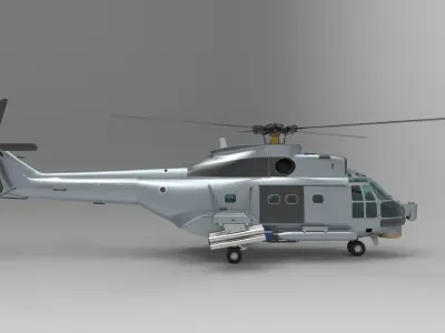 IAR 330 helicopter 3D model