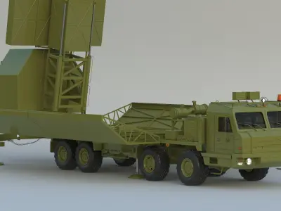 55Zh6ME Nebo M RLM-S L-Band Radar System 3D model