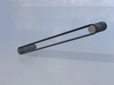 Conveyor belt system with shape key animation Mid-Poly 3D model