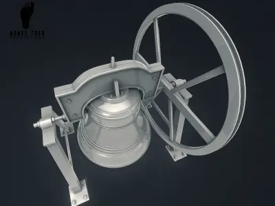 3D MISSION CHURCH BELL 3D model