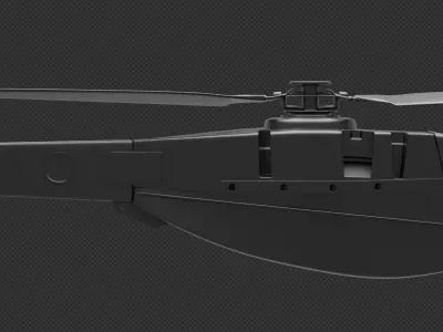 Black Hornet mini drone 3D model