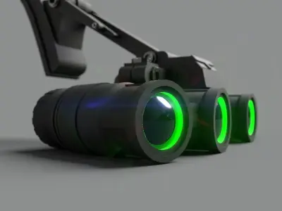 Night Vision Goggles 3d Model Low-poly 3D model