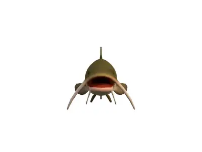 Realistic Catfish Low-poly 3D model