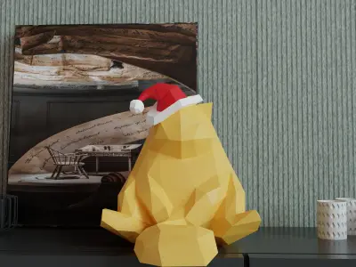  FAT SANTA CAT 3D model