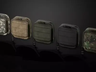 Map pouch Low-poly 3D model