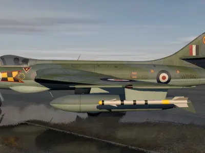 Hawker Hunter F Mk-5 3D model