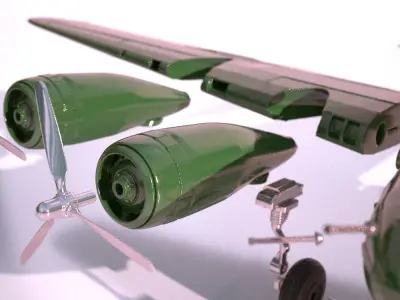 Boeing B17 for 3Dprint 3D print model