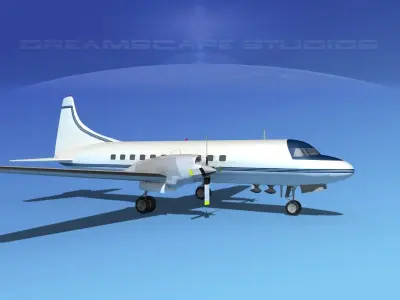 Convair CV-580 Corporate 4 3D model