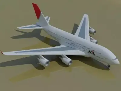 Japan Airlines JAL 3D model