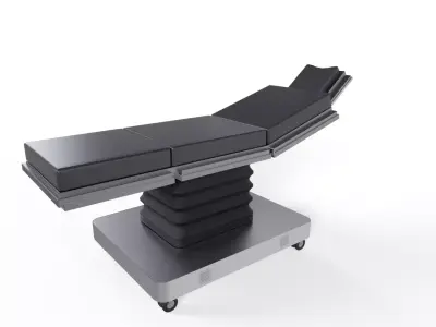Sci-Fi Operating Table Bed Low-poly 3D model
