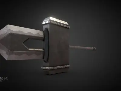 The mighty Hammerblade Low-poly 3D model