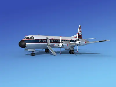 Lockheed L-188 Electra HP MAC 3D model