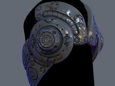 Gas mask helmet 3d model scifi Low-poly Low-poly Low-poly 3D model shop