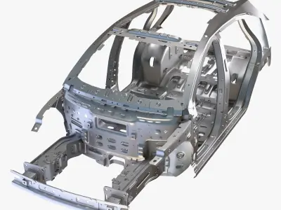 Car Frame Body Crossover Hatchback M1 3D model