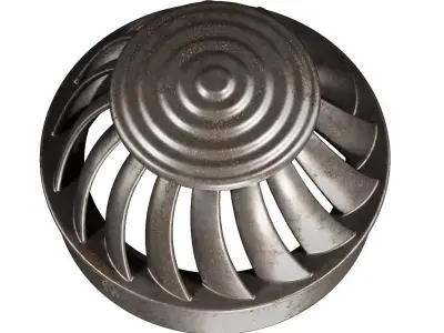 Rusty Turbine Roof Ventilator 3D model