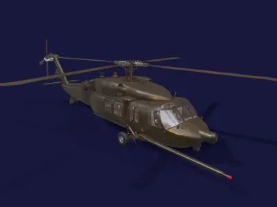 Atlas-29 blackhawk helicopter - blackhawk helicopter 3D model
