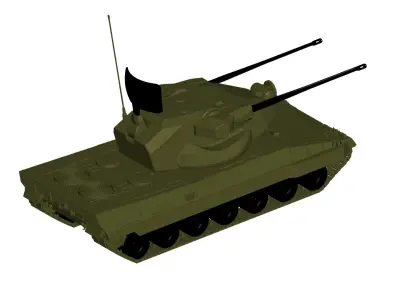 Marksman anti-aircraft system 3D model