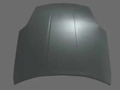 Car Bonnet 04 Low-poly 3D model