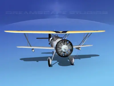 Curtiss F-11-C2 Goshawk V05 3D model