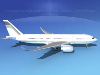 Airbus A350-800 Corporate 1 3D model
