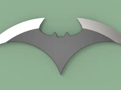 Batarang V3 Low-poly 3D model