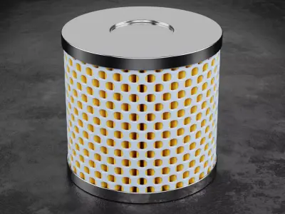 Car Filter Type H 3D model