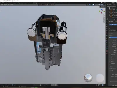 General Ejection Seat Low-poly 3D model