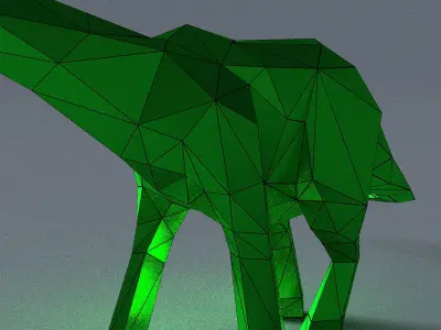 low-poly 3D printer model barosaur Low-poly 3D model 3D model