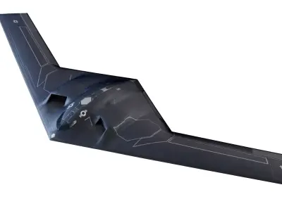 B-21 Raider  Concept American strategic bomber Low-poly 3D model