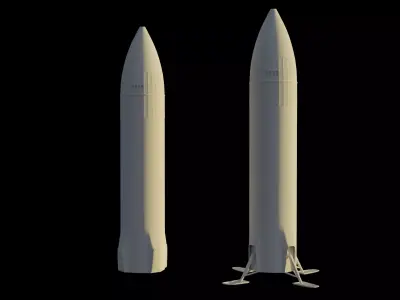 SpaceX Starship Moon Lander - Artemis 3 -  3D print model