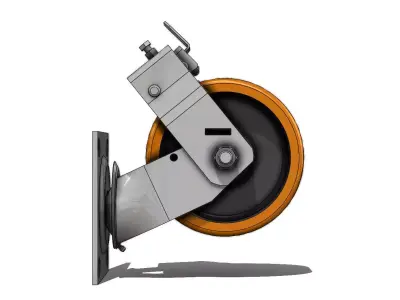 Rodizio Schioppa GMX 62 PE FP Wheel 3D model