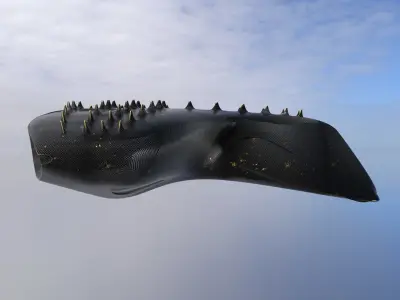 Spacecraft Low-poly 3D model