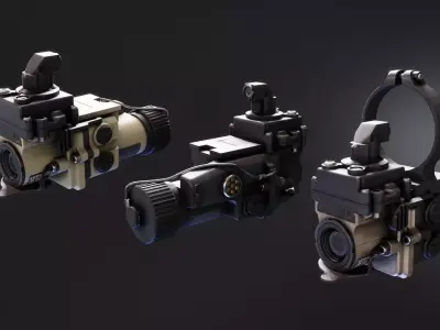 ECOSI SWIR Imager Low-poly 3D model