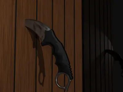 Kerambit knife model Free 3D model