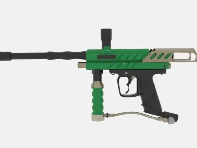  Paintball Guns Paintball  3D model
