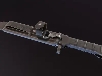 AK74 Bayonet Low-poly 3D model
