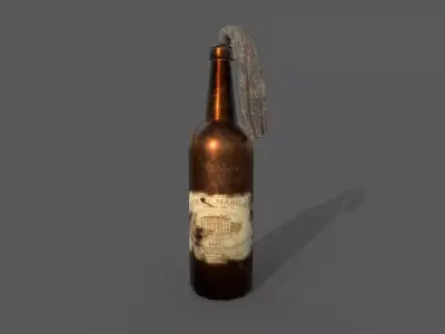 weapon molotov Low-poly 3D model