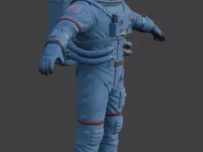 Realistic Astronaut Space Suit 3D model purchase