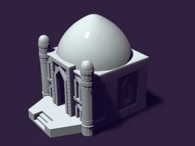 Mausoleum of Muslim Turkic peoples 3D print model