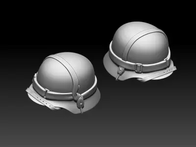 helmet wwii 3D print model