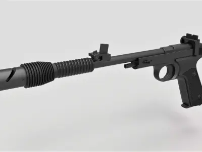 Princess Leia Blaster pistol Defender from Star Wars A New Hope 3D model