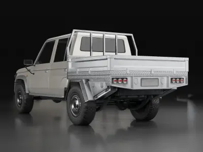 Land Cruiser 79 Series 2018 Low-poly 3D model