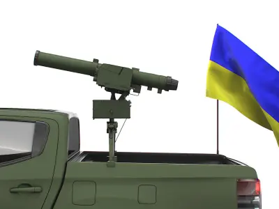 Mitsubishi L200 ATGM Stugna P 2022 3D model