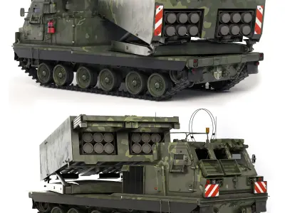 MLRS Mars II 1996 3D model